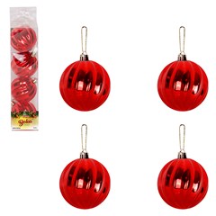 Bola tb twist 7cm 4pcs vermelho              cx:036