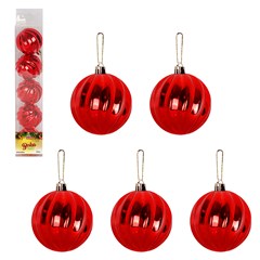 Bola tb twist 6cm 5pcs vermelho              cx:036