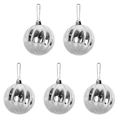 Bola tb twist 6cm 5pcs prata                 cx:036