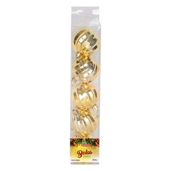 Bola tb twist 6cm 5pcs dourado               cx:036