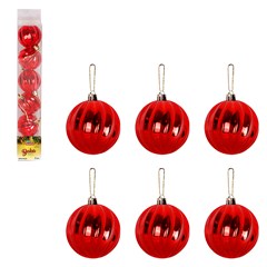 Bola tb twist 5cm 6pcs vermelho              cx:036