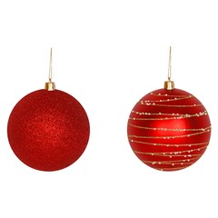 Bola tb imperial 10cm 2pcs vermelho              cx:024