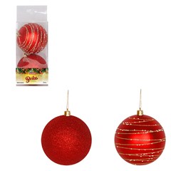 Bola tb imperial 10cm 2pcs vermelho              cx:024