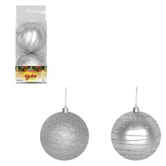 Bola tb imperial 10cm 2pcs prata                   cx:024