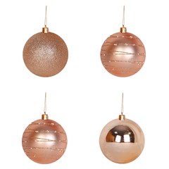 Bola tb imperial 8cm 4pcs champanhe          cx:024