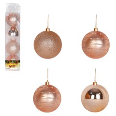 Bola tb imperial 8cm 4pcs champanhe          cx:024
