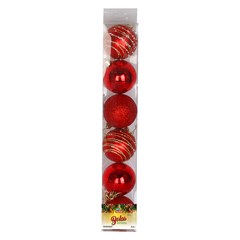 Bola tb imperial 6cm 6pcs vermelha               cx:024