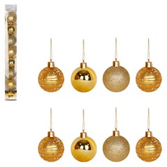 Bola tb imperial 5cm 8pcs dourada                  cx:024