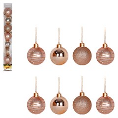 Bola tb imperial 5cm 8pcs champanhe             cx:024