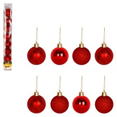Bola tb luxxor 5cm 8pcs vermelho         cx:024