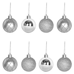 Bola tb luxxor 5cm 8pcs prata                    cx:024