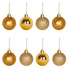 Bola tb luxxor 5cm 8pcs dourada                 cx:024