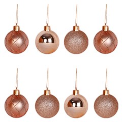 Bola tb luxxor 5cm 8pcs champanhe              cx:024