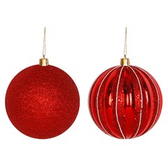 Bola tb luminous 10cm 2pcs vermelho               cx:024