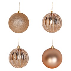 Bola tb luminous 8cm 4pcs champanhe               cx:024