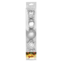 Bola tb luminous 7cm 5pcs prata                 cx:024