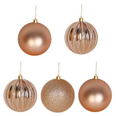 Bola tb luminous 7cm 5pcs champanhe        cx:024
