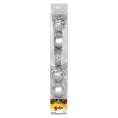 Bola tb luminous 6cm 6pcs prata          cx:024