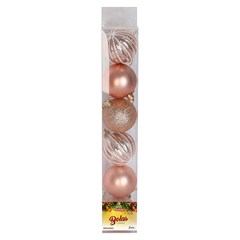 Bola tb luminous 6cm 6pcs champanhe               cx:024