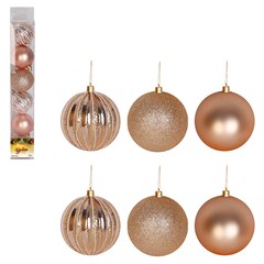 Bola tb luminous 6cm 6pcs champanhe               cx:024
