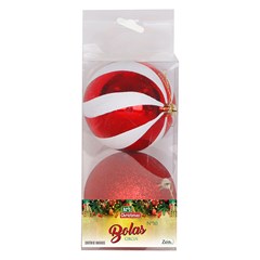 Bola tb circus 10cm 2pcs vermelho               cx:024