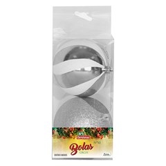 Bola tb circus 10cm 2pcs prata                 cx:024