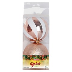 Bola tb circus 10cm 2pcs champanhe             cx:024