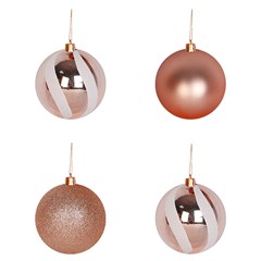 Bola tb circus 8cm 4pcs champanhe               cx:024