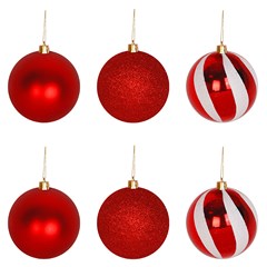 Bola tb circus 6cm 6pcs vermelha             cx:024