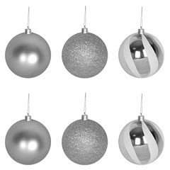 Bola tb circus 6cm 6pcs prata               cx:024