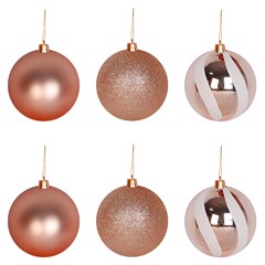 Bola tb circus 6cm 6pcs champanhe                cx:024