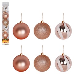 Bola tb circus 6cm 6pcs champanhe                cx:024