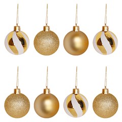 Bola tb circus 5cm 8pcs dourada              cx:024