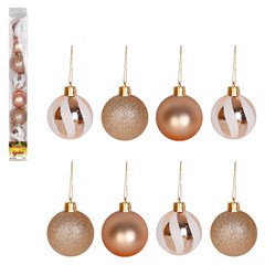 Bola tb circus 5cm 8pcs champanhe               cx:024