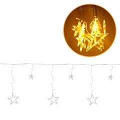 Pisca cascata estrela 100led bco quente 3m 220v 8f   cx:006