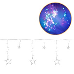 Pisca cascata estrela 100led color 3m 220v 8f  cx:006
