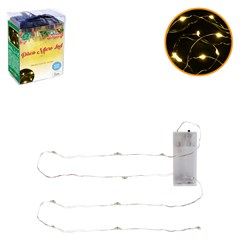 Pisca micro led 50led bco quente 5m a pilha     cx:100