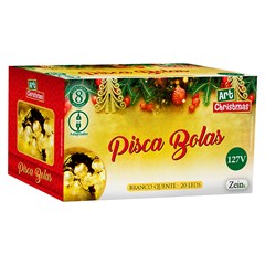 Pisca bolas 30led bco quente 7m 127v 8f