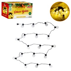 Pisca bolas 30led bco quente 7m 127v 8f