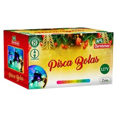 Pisca bolas 30led color 7m 127v 8f