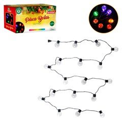 Pisca bolas 30led color 7m 127v 8f