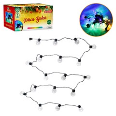 Pisca bolas 30led color 7m 127v 8f