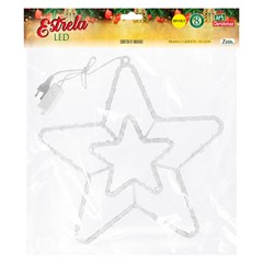 Estrela 50led bco quente 32cm bivolt 8f       cx:024
