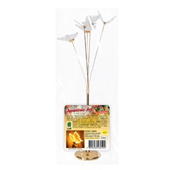 Luminaria de chao 5 borboletas 70led bco quente 1,3m bivolt       cx:002