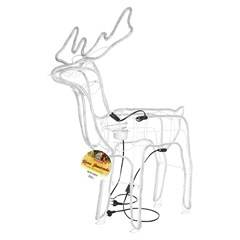 Rena iluminada c/movimento 162led 9m 80x17,5x92cm bco quente 127v cx:002