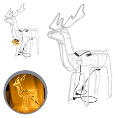 Rena iluminada c/movimento 162led 9m 80x17,5x92cm bco quente 127v cx:002