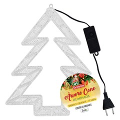 Arvore iluminada 800led bco quente 5x37x47cm bivolt 8f     cx:008