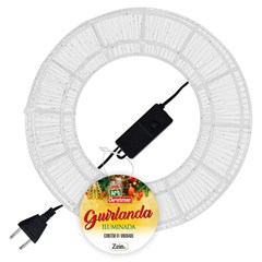Guirlanda iluminada 800led bco quente 45cm bivolt 8f                         cx:008
