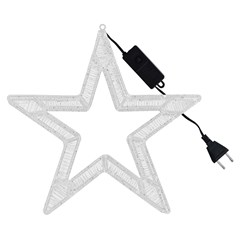 Estrela iluminada 800led bco quente 45cm bivolt 8f           cx:008