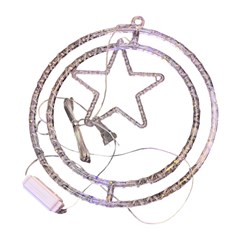 Estrela no globo 47led color 32cm bivolt 8f        cx:018